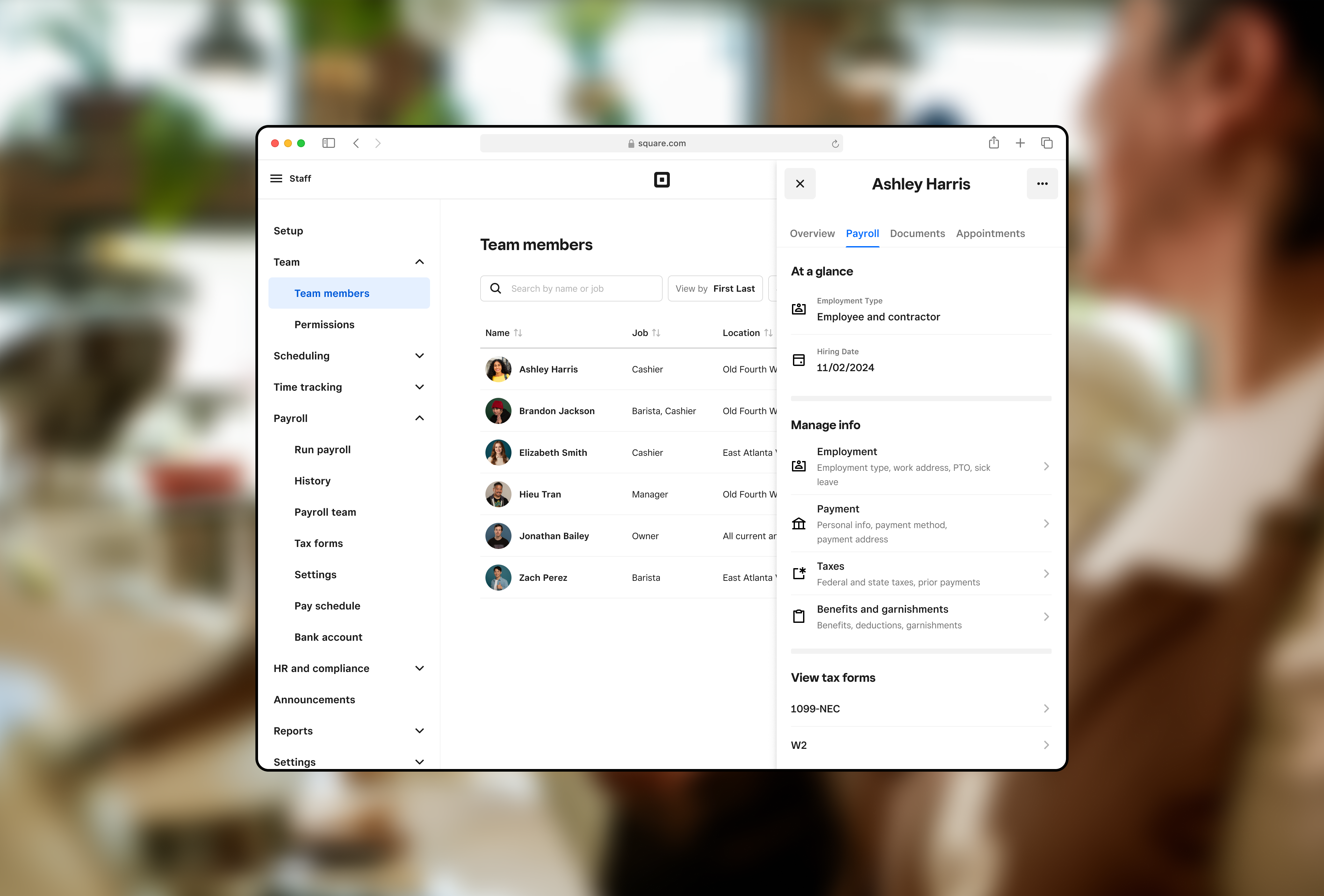 Team member management